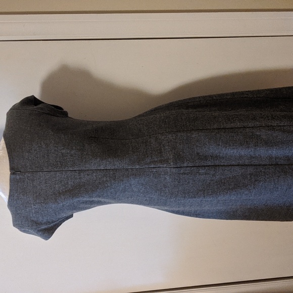 NEW Banana Republic Grey Wool Spandex Poly Lining Dress w Pockets! - Picture 4 of 10